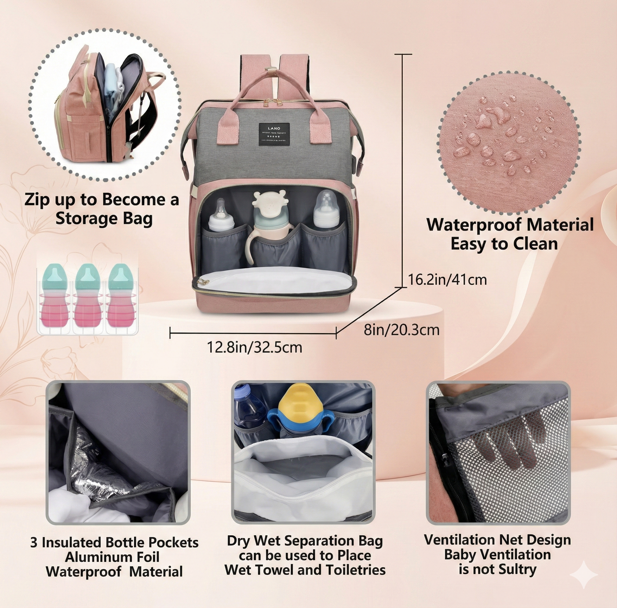 Baby Traveler - Premium Diaper Bag